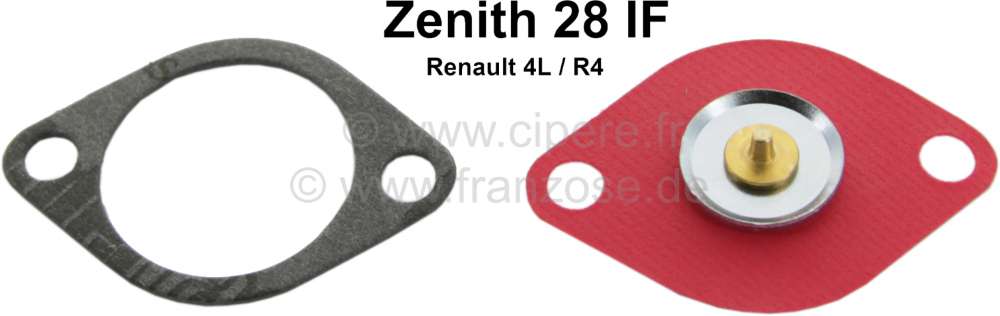 Alle - Zenith 28IF, Membrane für Vergaser Zenith 28 IF. Passend für Renault R4 (956ccm).