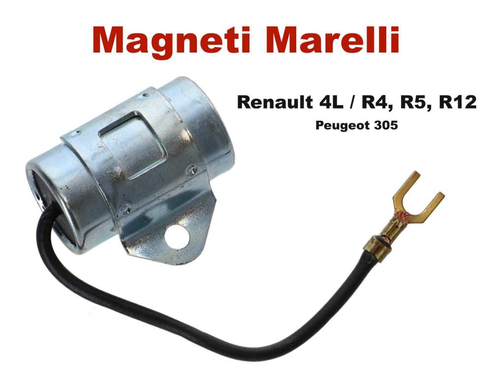 Peugeot - Magneti Marelli, Kondensator. Passend für Renault R4, R5, R12. Peugeot 305. Durchmesser: 