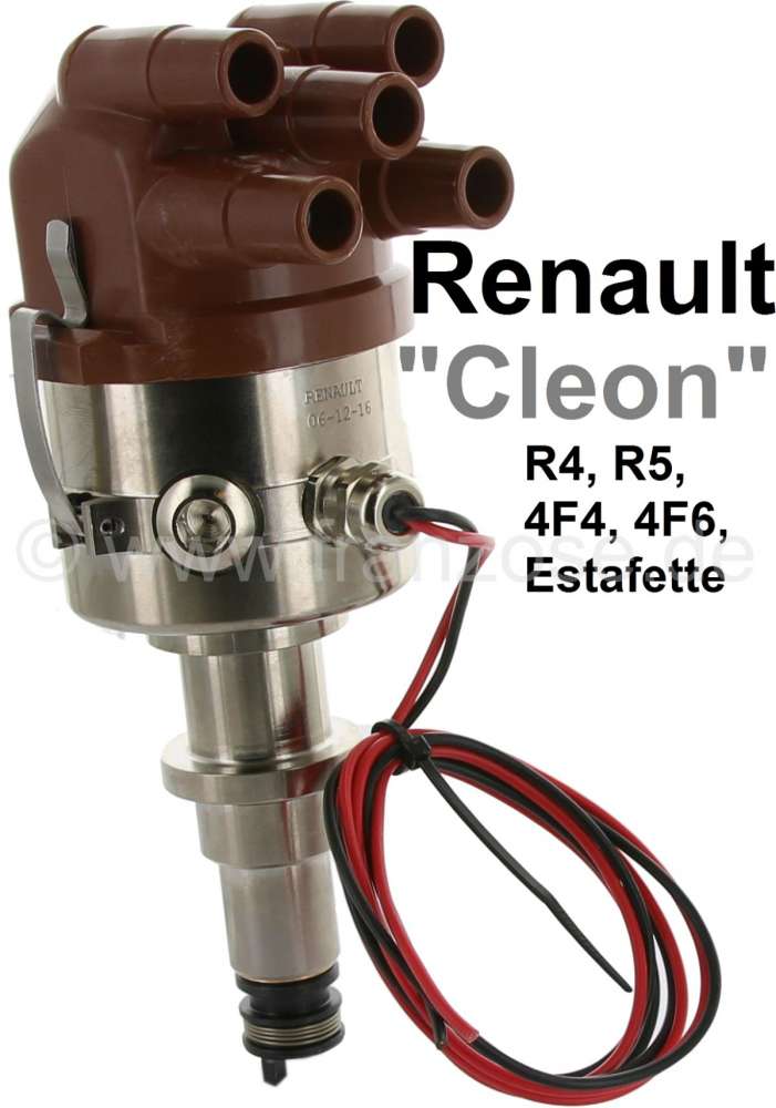 Renault - Zündanlage vollelektronisch. Passend für Renault R4 (1108ccm), R5, Estafette. Ohne Unter