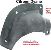 Citroen-2CV - Dyane: Gummiabdichtung für die Antriebswelle rechts, im vorderen rechten Innenkotflügel.