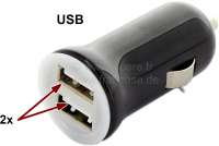 USB Adapter (12 Volt) für Zigarettenanzünder.
