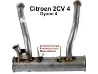 2CV6, Auspuffanlage komplett mit Montagematerial. Für Citroen 2CV6