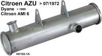 Citroen-2CV - AMI6/AZU/DYANE, Vorschalldämpfer rund, unter dem Motor. Verbaut im Citroen AZU bis 07/197