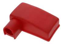 Alle - Batteriepol Schutzkappe aus Gummi. Farbe: rot. Länge: 52mm. Breite: 35mm. Lange Seite rec