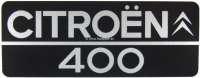 citroen 2cv embleme emblem 400 als aufkleber silber grau originalgetreue nachfertigung P16892 - Bild 1