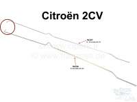 Citroen-2CV - Gasgestänge für Citroen 2CV + Dyane, zweite Version, 16-18PS.