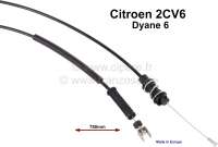 Citroen-2CV - Gaszug für Citroen 2CV, Dyane6. 780mm lang. Passend für alle Fahrzeuge mit hängenden Ga