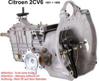 Citroen-2CV - Getriebe im Austausch. Passend für Citroen 2CV6 für Scheibenbremse.  250 Euro Altteilpfa