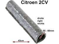 Citroen-2CV - Heizschlauch aus Filz, mit Metallspirale. Passend für Citroen 2CV. Ca. 43cm lang, 55-60mm