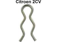 Citroen-2CV - 2CV, Lüfterklappe, Halteklammer für die Lüfterklappenanlenkung. (Lüfterklappenaufstell