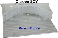 Citroen-2CV - 2CV, Kofferraumblech mit allen Sicken und Verstärkungen (Kofferraumwanne). Incl. Stehblec