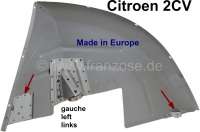 Citroen-2CV - 2CV, Radhaus hinten links komplett. (Innenkotflügel). Passend für Citroen 2CV6. Guter Na