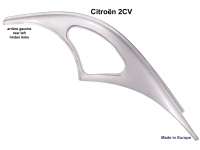 Citroen-2CV - 2CV, Seitenteil hinten links, große Version, für Citroen 2CV. Komplettes Seitenteil ohne