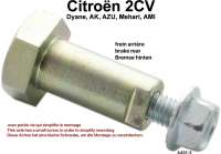 citroen 2cv hinterradbremse hydraulikteile bremsbacken zentrienocken achse P13220 - Bild 1