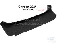 Citroen-2CV - Hutablage aus Filz, wie Original. Passend für Citroen 2CV, bis Baujahr 1990. Made in Euro