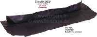 Citroen-2CV - Hutablage aus Kunstleder schwarz. Passend für Citroen 2CV aus den sechziger + siebziger J