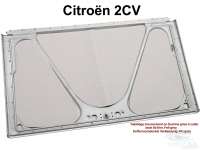 Citroen-2CV - 2CV, Kofferraumdeckel Verkleidung (3 teilig, aus 8mm Naturvlies). Filz hellgrau. Die Verkl