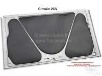 Citroen-2CV - 2CV, Kofferraumdeckel Verkleidung (3 teilig). Kunstleder schwarz. Die Verkleidung muss ein