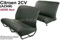 2CV Original-Sitzbezug Satz: 2 Vordersitze + 1Hintersitzbank roter Stoff  Charleston Citroën 2CV - Citron Pieces