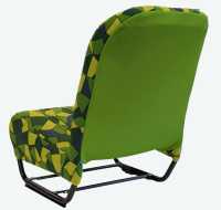 Citroen-2CV - Sitzbezug 2CV vorne + hinten. Asymetrische Rückenlehne. Stoff Harlekin (Arlequin). Dieses