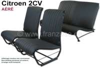 Citroen-2CV - Sitzbezug 2CV, vorne + hinten. Passend für symmetrische + asymmetrische Rückenlehnen. Ku