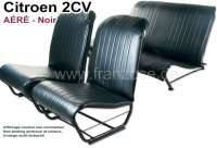 Citroen-2CV - Sitzbezug 2CV, vorne + hinten. Passend für symmetrisch + asymmetrische Rückenlehnen. Kun