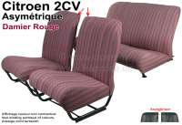 citroen 2cv komplette sitzbezuege saetze sitzbezug vorne hinten asymetrische rueckenlehnen P18797 - Bild 1