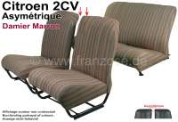 citroen 2cv komplette sitzbezuege saetze sitzbezug vorne hinten asymetrische rueckenlehnen P18800 - Bild 1