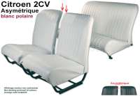 citroen 2cv komplette sitzbezuege saetze sitzbezug vorne hinten asymmetrische rueckenlehnen P18832 - Bild 1