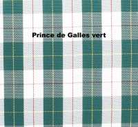 Citroen-2CV - Sitzbezug 2CV vorne + hinten. Symetrische Rückenlehne. Stoff in kariert grün-weiß (Prin