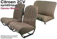 citroen 2cv komplette sitzbezuege saetze sitzbezug vorne hinten symetrische rueckenlehnen P18799 - Bild 1