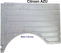 Alle - AZU, Kotflügel hinten links. Breites Wellblech. Passend für Citroen AZU. Made in Europe.