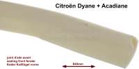 Citroen-2CV - Dyane, Keder für den vorderen Kotflügel. Per Stück. Farbe: Beige