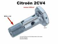 citroen 2cv kurbel nockenwelle kolben oelkuehler hohlschraube banjo schraube verschraubung anschluss oelkuehlers P10910 - Bild 1