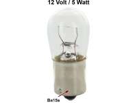 Peugeot - Glühlampe 12 Volt, 5 Watt.  Ba15s