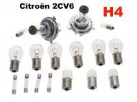 citroen 2cv leuchtmittel gluehbirnen 12 volt gluehlampenset h4 2cv6 scheinwerfern bestehend 2x 14030 P14693 - Bild 1