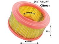 Citroen-2CV - Luftfiltereinsatz für 2CV aus den sechziger Jahren, AMI für BLechluftfilter, HY Diesel +