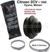 Citroen-2CV - Antriebswellenmanschette getriebeseitig, mit Einbausatz (Schellen + Fett). Passend für Ci