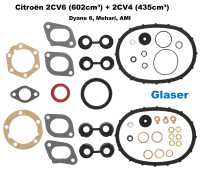 2CV6, 602ccm, Motordichtsatz incl. Simmerringe und Ventilschaftringe. Passend