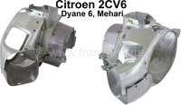 Citroen-2CV - Motorverkleidungs Satz (4 Stück), für Citroen 2CV6. Nachfertigung aus Blech! (Luftführu