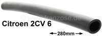 Citroen-2CV - Gummischlauch zwischen Luftfilter + Öleinfüllstutzen, für 2CV6. Innendurchmesser: ca. 1