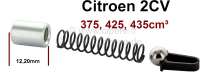 Citroen-2CV - Öldruckventil Reparatursatz für Citroen 2CV (375, 425, 435ccm³). Bestehend aus Feder, K