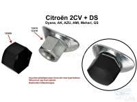 Citroen-2CV - Radmutter Abdeckkappe aus Kunststoff. Passend für Citroen 2CV + DS.