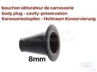 Citroen-2CV - Blindstopfen - Karosseriestopfen kegelförmig, 8mm. Zum Abdichten oder Verschließen von B