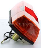 Citroen-2CV - Rückleuchte für Citroen Dyane, komplett mit Kennzeichenleuchte. Nachbau, ohne Prüfzeich