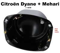 citroen 2cv scheinwerfer zubehoer halterungen dyanemahari scheinwerfertopf rechts metall dyane P14255 - Bild 1