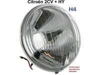 Citroen-2CV - Scheinwerfereinsatz H4. Passend für Citroen 2CV, HY. Per Stück. Nachbau. Mit Prüfzeiche