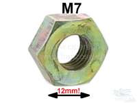 citroen 2cv schrauben muttern m7 mutter verzinkt 12mm schluesselweite P21011 - Bild 1