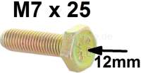 citroen 2cv schrauben muttern m7x25 schraube gelb verzinkt niedriger kopf 12mm P20285 - Bild 1