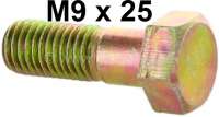 Alle - M9x25 / Schraube, z.B. Befestigung der Antriebswelle am Getriebe, für 2CV. Steigung 1,25.